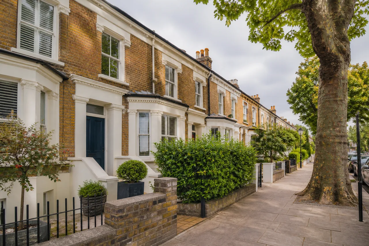AI-created illustration of a London neighbourhood